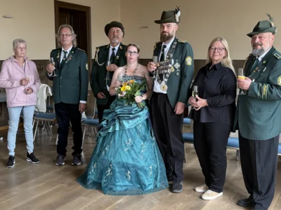 Königshaus der Kyritzer Schützen im Rathaus empfangen