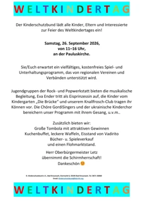 Weltkindertag (Bild vergr&ouml;&szlig;ern)