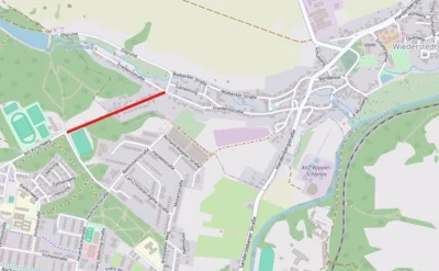 Vollsperrung Siedlungsstraße im OT Wiederstedt