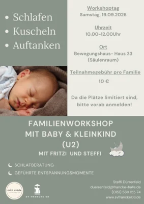 Familienworkshop mit Schlafberatung und Entspannung