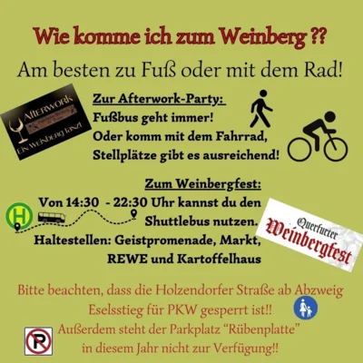 Meldung: Wie komme ich zum Weinberg?