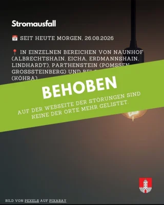 Update 1 Stromausfall: behoben