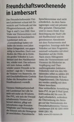 Die Fahrt nach Lambersart zu den Fêtes de la Deûle über Pfingsten (Bild vergr&ouml;&szlig;ern)