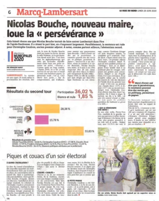 Zur Wahl des neuen Bürgermeisters in Lambersart Nicolas Bouche (Bild vergr&ouml;&szlig;ern)