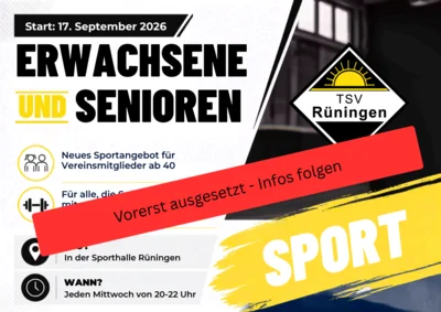Neues Sportangebot ab September: Sport für Senioren & Erwachsene (Bild vergr&ouml;&szlig;ern)
