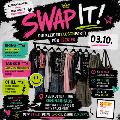SWAP IT! – Kleidertauschparty für Teenies