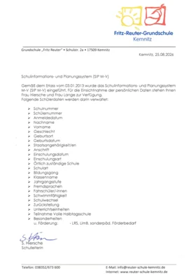 Verwaltung der Schüler- und Schülerinnendaten im SIP M-V (Bild vergr&ouml;&szlig;ern)