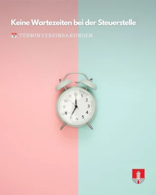 Keine Wartezeiten bei der Steuerstelle