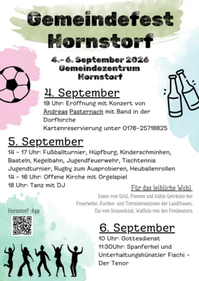 Gemeindefest vom 4.9. bis 6.9.2026