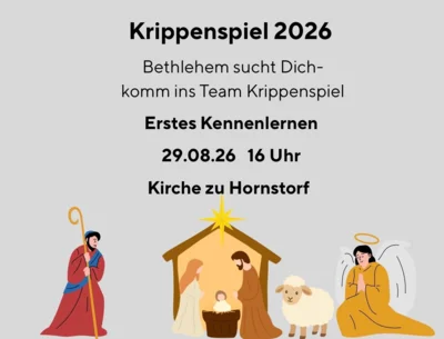 Vorbereitungen zum Krippenspiel Weihnachten 2026