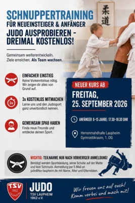 Probetraining Judo 2026
