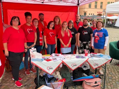 Gemeinsam Haltung gezeigt – AWO beim „Fest für Demokratie“ in Wittenberg (Bild vergr&ouml;&szlig;ern)