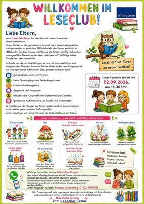Willkommen im Leseclub (Bild vergr&ouml;&szlig;ern)