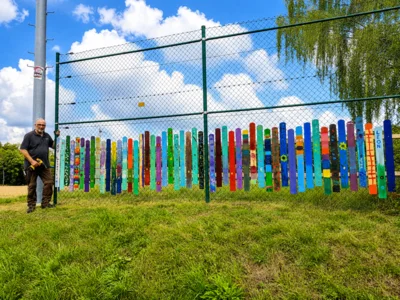 Zaun am Sportplatz