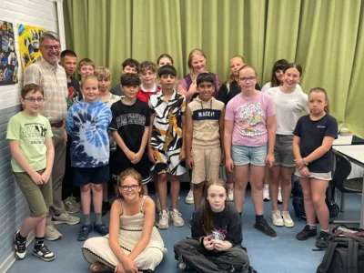 Hoher Besuch in der Klasse 5a
