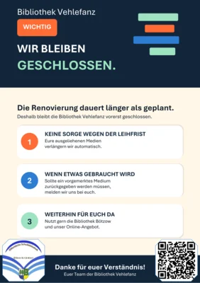 Renovierung der Bibliothek Vehlefanz