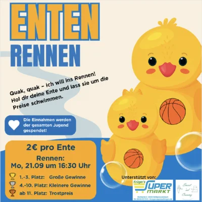 Basketball: Entenrennen am Kerwemontag