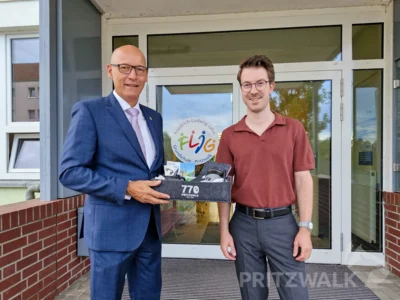 Bürgermeister begrüßt neuen Schulleiter der Pritzwalker Jahn-Schule