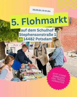 Meldung: Am 26.09. Flohmarkt an der Goethe-Schule