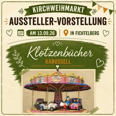 Aussteller bei der Kirchweih - Klotzenbücher Karussell