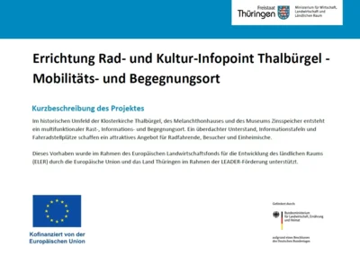 Errichtung eines Rad- und Kultur-Infopoint in Thalbürgel – Nachhaltiger Mobilitäts- und Begegnungsort am Denkmalensemble (Bild vergr&ouml;&szlig;ern)