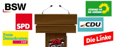 Podiumsdiskussion zur Abgeordnetenwahl 2026 am FMBG
