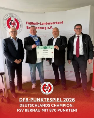 FSV Bernau ist Deutschlands Nummer 1 beim DFB-Punktespiel (Bild vergr&ouml;&szlig;ern)