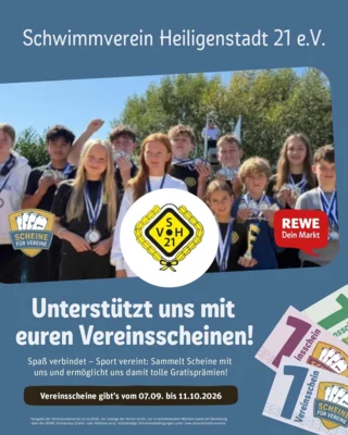 Scheine für Vereine – jetzt für den SVH 21 sammeln!