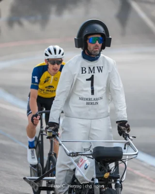 Daniel Harnisch (RSC Turbine Erfurt) in den Farben des Rostocker Bike-Market Teams. Foto: Christian Herzog (Bild vergr&ouml;&szlig;ern)