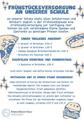 Frühstücksversorgung an unserer Schule (Bild vergr&ouml;&szlig;ern)