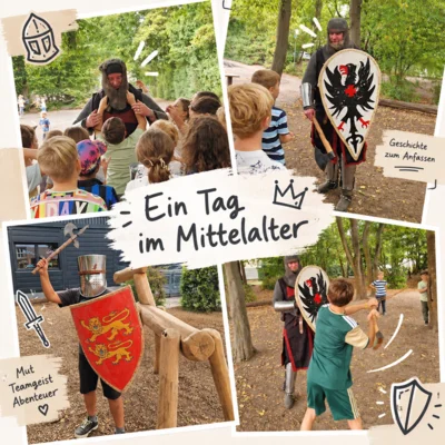 Mittelalter-Spectaculum: Ein echter Ritter in der 4c! (Bild vergr&ouml;&szlig;ern)