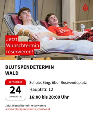 Blutspendetermin am 24.09.2026