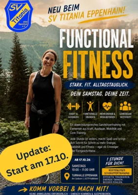 Startet am 17.10.: Functional Fitness für junge Erwachsene