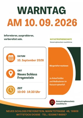 Bundesweiter Warntag am 10. September