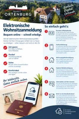 Umzug nach Ortenburg? Einfach online anmelden!