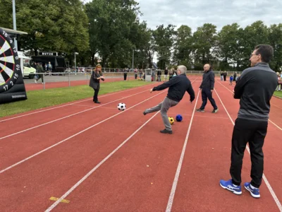 Bild zur Meldung: Dartfussball | Foto: Stadt Wittenberge: Annett Wolgast (Bild vergr&ouml;&szlig;ern)