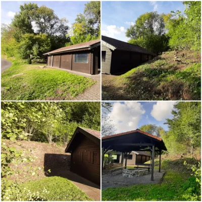 Rückschnitt an der Grillhütte