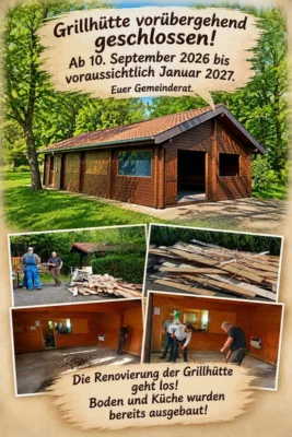 Grillhütte geschlossen