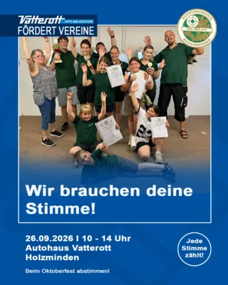 Vatterott fördert Vereine - Unsere Jugend freut sich auf Eure Unterstützung (Bild vergr&ouml;&szlig;ern)