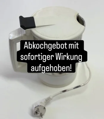 Aufhebung des Abkochgebots für Trinkwasser