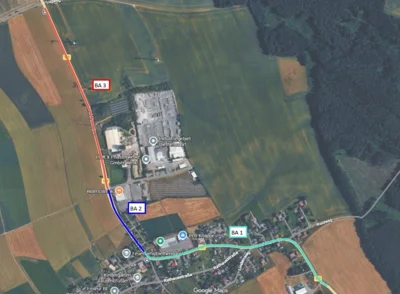 Vollsperrung Rochlitzer Straße B 107 Diethensdorf