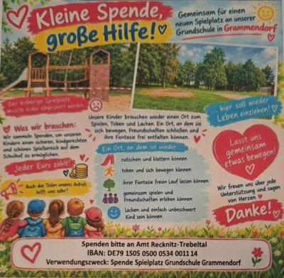 Spendenaufruf Spielplatz Grammendorf (Bild vergr&ouml;&szlig;ern)