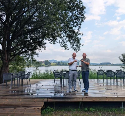 Neues Podest am Kißlegger Obersee - erstes Regionalbudget-Projekt 2026 umgesetzt