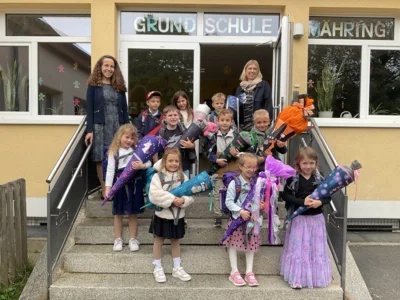 Erster Schultag an der Grundschule Mähring