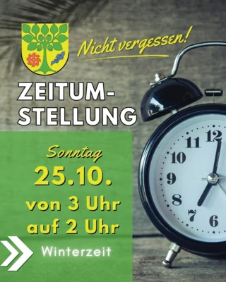 Eine Stunde zurück – die Zeitumstellung steht an!