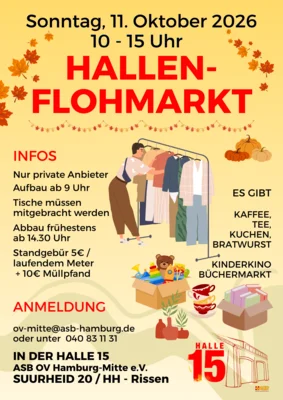 🍂 Hallenflohmarkt in der Halle 15 (Bild vergr&ouml;&szlig;ern)