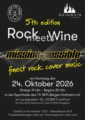Meldung: Rock meets Wine (24. Oktober)