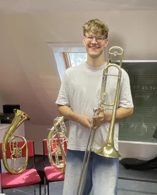 Mit der Posaune über die Musikschulgrenzen hinaus
