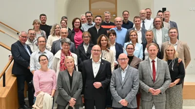 Im Historischen Rathaus der Stadt Frankfurt (Oder) empfing Oberbürgermeister  Dr. Axel Strasser die Leiterinnen und Leiter der Verwaltungsschulen aus dem gesamten  Bundesgebiet. Foto: Madlen Werner (Stadtverwaltung Frankfurt Oder)