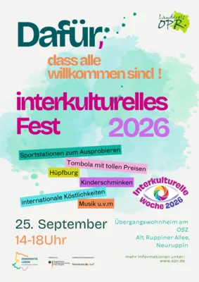 Interkulturelle Woche in OPR mit 14 Veranstaltungen